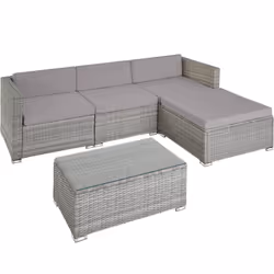 TecTake 404326, Outdoor, Grey, 4 seat(s)