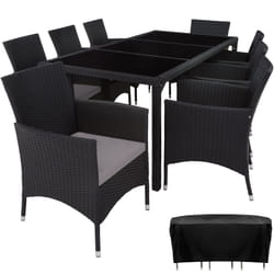 TecTake 404327 outdoor furniture set Black, Grey