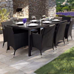 TecTake 404327 outdoor furniture set Black, Grey