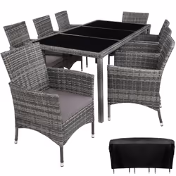 TecTake 404328, Grey, 8 seat(s), Adults & Children, Boy/Girl