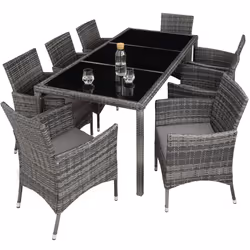 TecTake 404328 outdoor furniture set Grey - Additional view 4