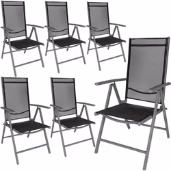 TecTake 404366, Black, Anthracite, 6 seat(s), Adults & Children, Boy/Girl