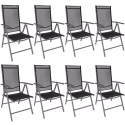 TecTake 404367, Black, Anthracite, 8 seat(s), Adults & Children, Boy/Girl