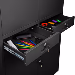 TecTake 404392 filing cabinet Steel Black - Additional view 5
