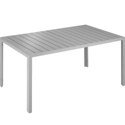TecTake 404402 outdoor table Silver, Grey