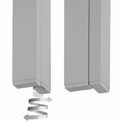 TecTake 404402 outdoor table Silver, Grey