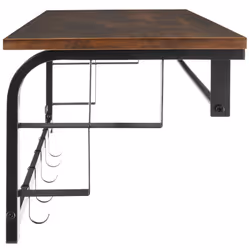 Coat Rack Westwood 66x30x27cm - Industrial wood dark, rustic