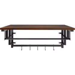 Coat Rack Westwood 66x30x27cm - Industrial wood dark, rustic