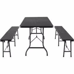 TecTake 404528 living room furniture set Black