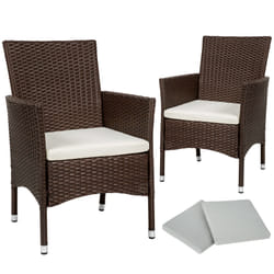 TecTake 404550 outdoor furniture set Beige, Brown