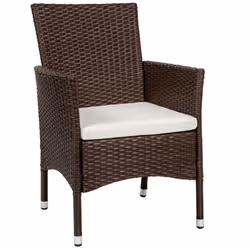 TecTake 404550 outdoor furniture set Beige, Brown