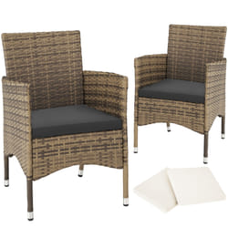 TecTake 404552 outdoor furniture set Grey, Brown