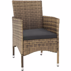 TecTake 404552 outdoor furniture set Grey, Brown
