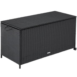 TecTake 404554 storage box Polyester, Aluminium Black