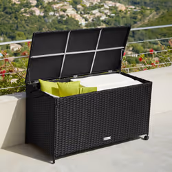 TecTake 404554 storage box Polyester, Aluminium Black