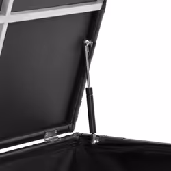 TecTake 404554 storage box Polyester, Aluminium Black