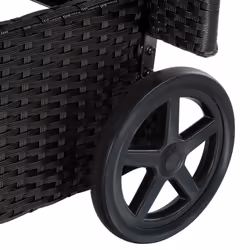 TecTake 404585 beach chair Black, Beige Polyester, Metal - Additional view 5