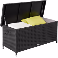 TecTake 404594 storage box Polyester, Steel Black