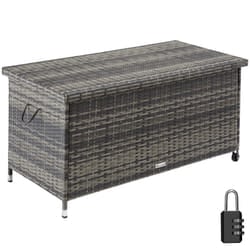 TecTake 404595 storage box Polyester, Steel Grey