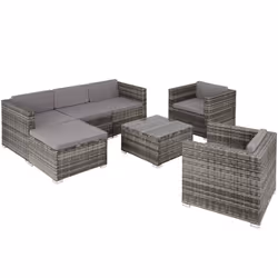 TecTake 404785, Grey, 2 seat(s), Adults & Children, Boy/Girl