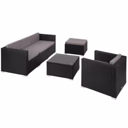 TecTake 404790 sofa Black