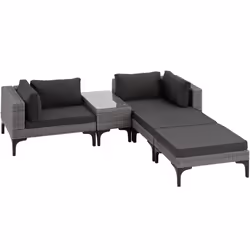 TecTake 404796 sofa Grey