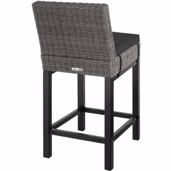TecTake 404800 outdoor chair Polyester, Aluminium, Rubber Grey