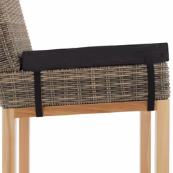 TecTake 404801 outdoor chair Polyester, Aluminium, Rubber Brown - Additional view 4