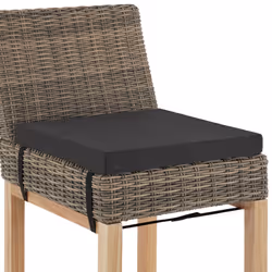 TecTake 404801 outdoor chair Polyester, Aluminium, Rubber Brown - Additional view 6