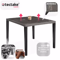 TecTake 404802 outdoor table Grey
