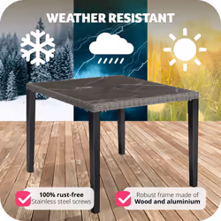 TecTake 404802 outdoor table Grey - Additional view 7