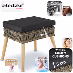 TecTake 404832 outdoor ottoman