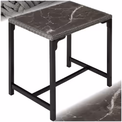 Dining Table Kitchen Set Garden Bistro Outdoor Patio Picnic Bar Furniture Rattan - grey
