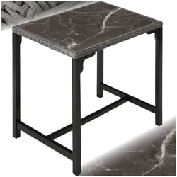 Dining Table Kitchen Set Garden Bistro Outdoor Patio Picnic Bar Furniture Rattan - grey