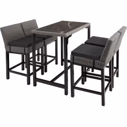 TecTake 404846, Grey, 4 seat(s), Adults & Children, Boy/Girl
