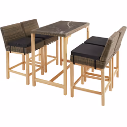 TecTake 404848, Brown, 4 seat(s), Adults & Children, Boy/Girl