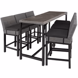 TecTake 404852, Grey, 6 seat(s), Adults & Children, Boy/Girl