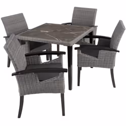 TecTake 404857, Grey, 4 seat(s), Adults & Children, Boy/Girl