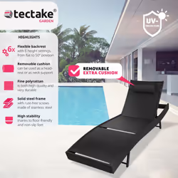 TecTake 404869 outdoor bed Black