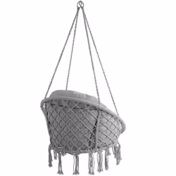 TecTake 404878 hanging chair Grey - Additional view 4