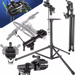 Bike Rack Repair Stand E-Bikes Maintenance Tools Tray 50 kg Load Capacity Clamp