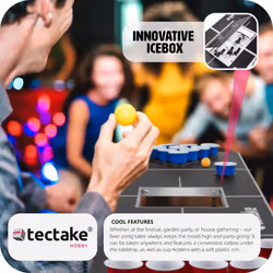 Beer Pong Table Set Up Beerpong Foldable Height-Adjustable Collapsible Game