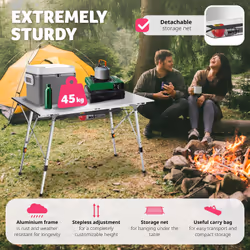 TecTake 404984 camping table Silver - Additional view 7