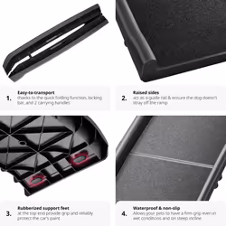 Dog Steps Ramp Outdoor Folding Pet Ramps for Cars Bed Sofa Car Large Stairs