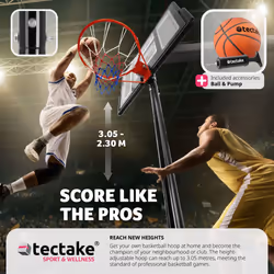 Basketball Hoop Basket Ball Nets Backboard Pump Free Standing Portable Frame - Additional view 5