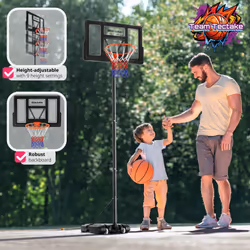 Basketball Hoop Basket Ball Nets Backboard Pump Free Standing Portable Frame - Additional view 9