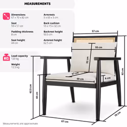 TecTake 405312 accent chair - Additional view 6