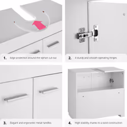 TecTake 405365 bathroom storage cabinet - Additional view 4
