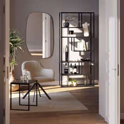 Shelving Unit Bookshelf 6 Compartments Standing Wall Shelf Industrial Shelves - Additional view 7