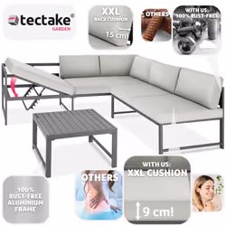 TecTake 405525 outdoor furniture set Grey